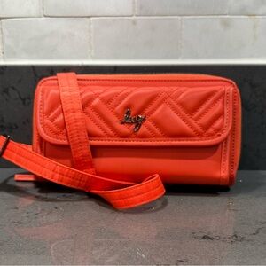 Lug kick flip SE Women's Orange Crossbody Wallet Bag